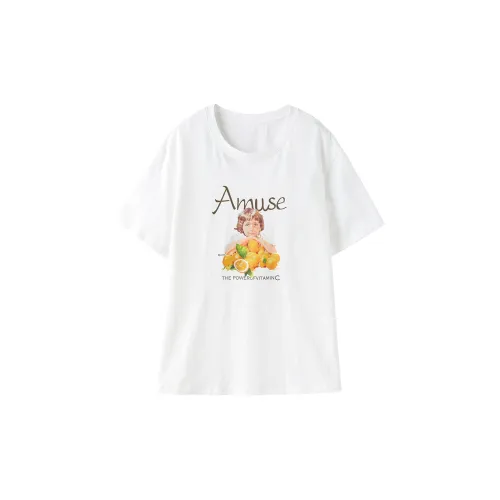 Miss Chipmunk T-Shirts Women's Milk White