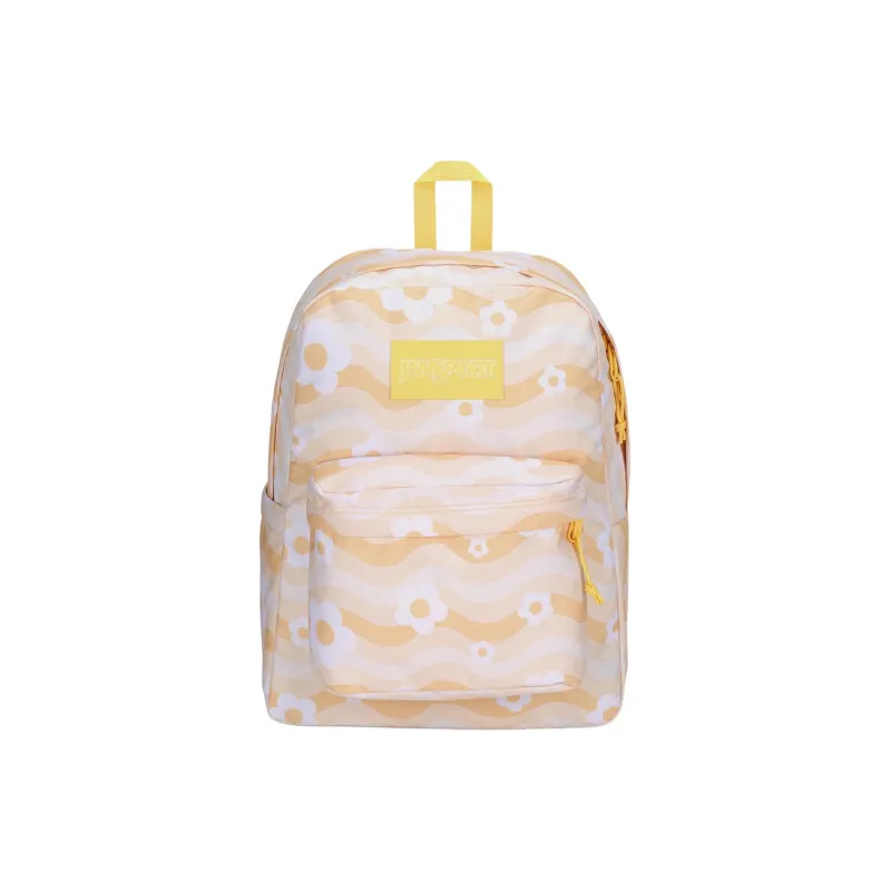 JanSport Recycled Polyester Backpack Medium Size Unisex Yellow-0