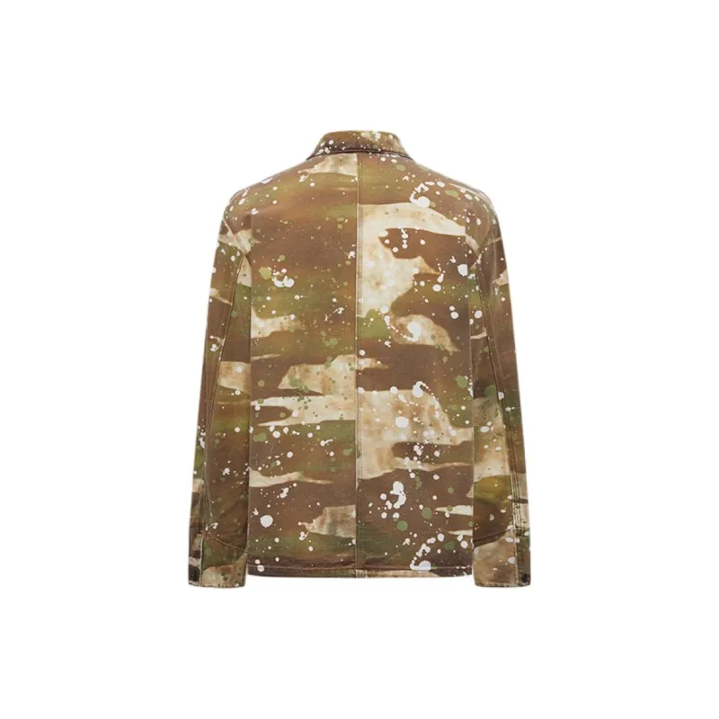 MSGM Camouflage Printed Paint Splatter Jacket-1
