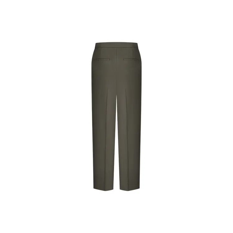 URBAN REVIVO Casual Pants Women's Green Brown-1