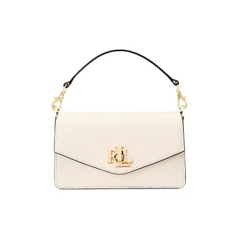 Ralph Lauren Leather Crossbody Bag Shoulder Bag Small Size Women's Vanilla