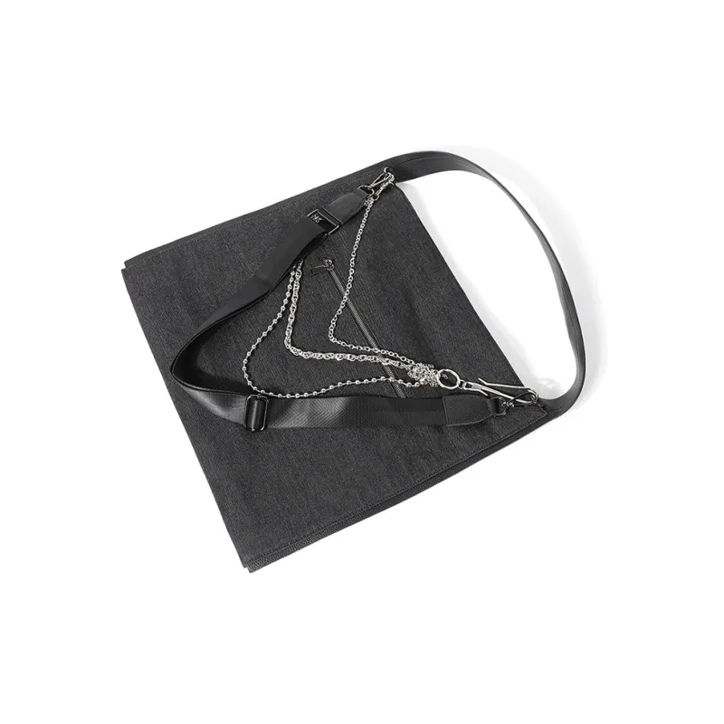 MASTER CANVAS Polyester Tote Bag Shopping Bag Shoulder Bag Handbag Unisex Black-3