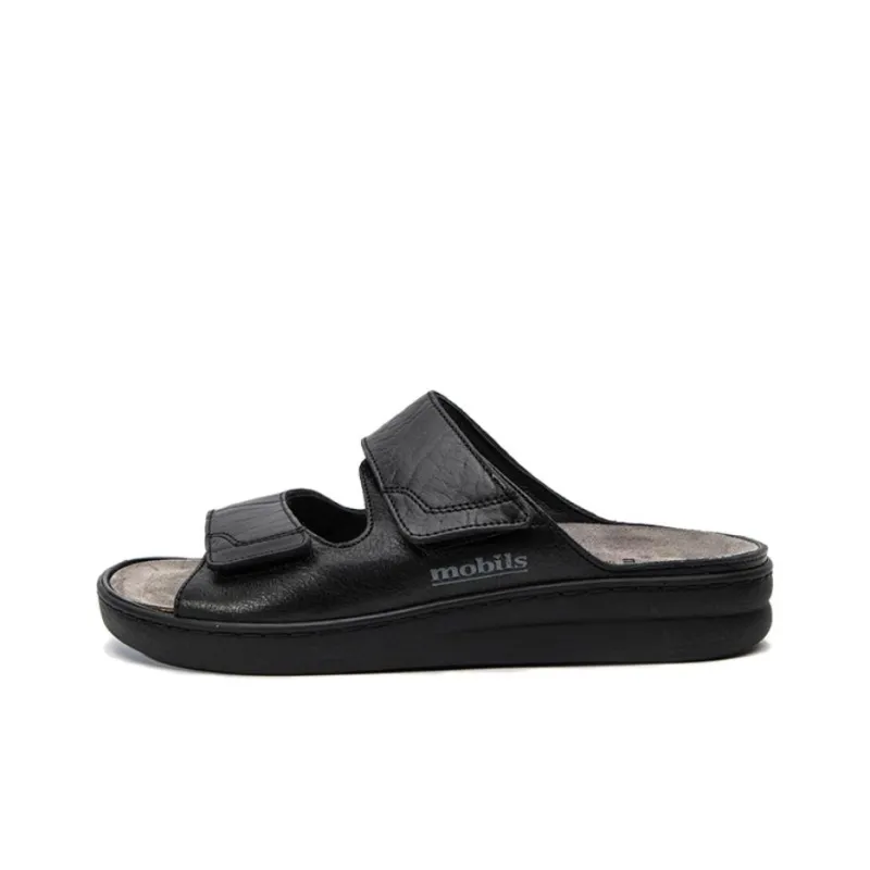 MEPHISTO Rubber Sole Slide Slippers 3.5cm Men's-0