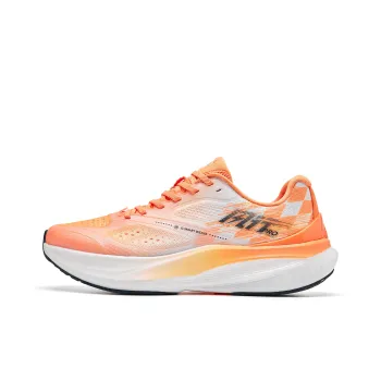 QIAODAN BOOM PRO Cushioning Anti-Slip And Wear-Resistant Low-Top Running Shoes Men's Red Orange White