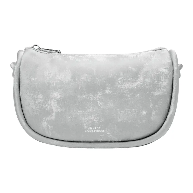 JOSINY PU/Split Cow Leather Shoulder Bag Women's Black/Silver Gray/Yellow/Army Green/Nude Pink-4