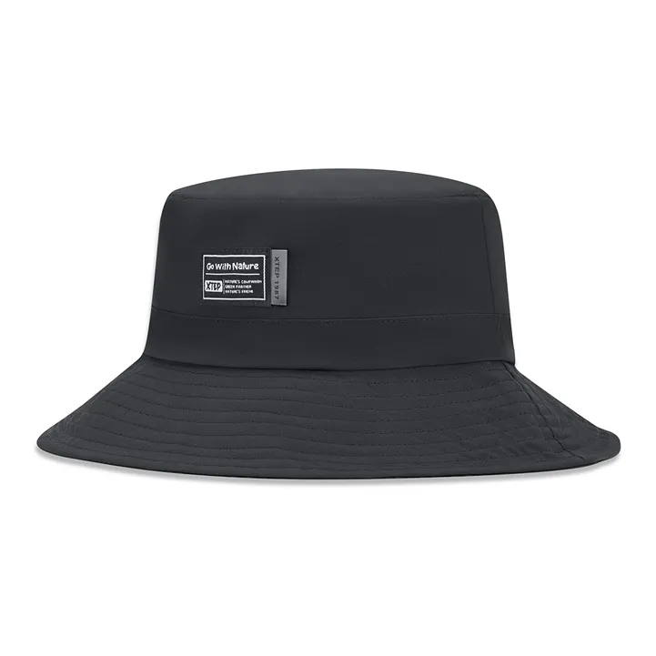 XTEP Polyester Bucket Hats Unisex Black-0