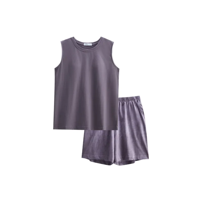 Same Language Pajama Set Women's Strange Hyacinth Purple-0