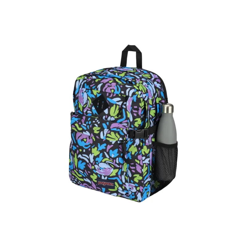 JanSport Polyester Backpack Unisex Dark Blue Multicolor-3