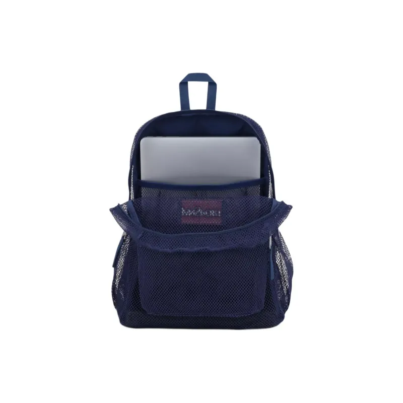 JanSport Recycled Polyester Mesh Backpack Unisex Marine Blue-4