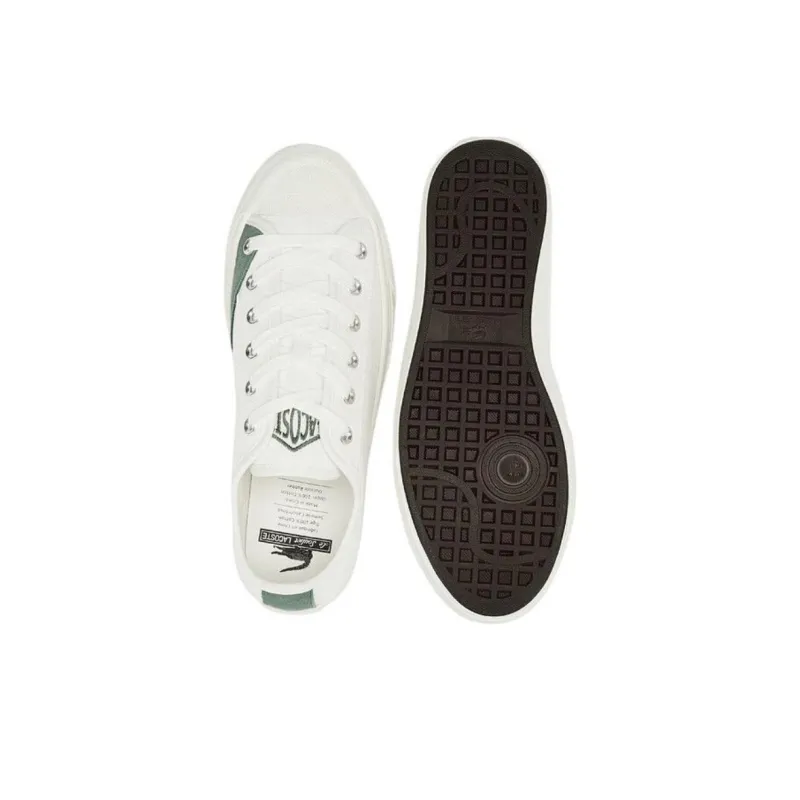 LACOSTE Low Top Canvas Shoes Men's Ecru-4