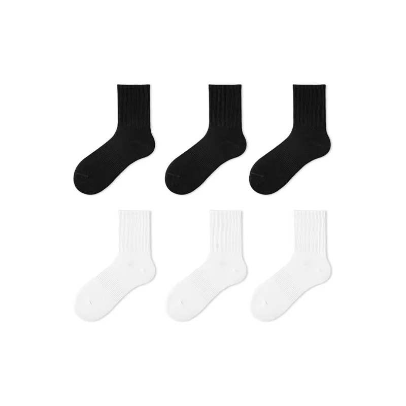 SOIE Mid Calf Socks Unisex 6 Pack-30