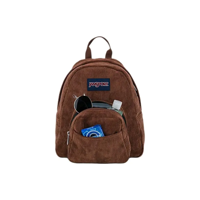 JanSport Recycled Polyester Backpack Mini Unisex Brown-1