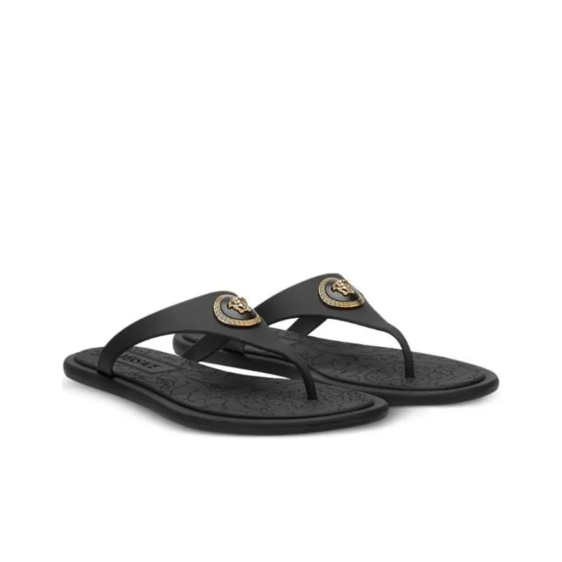 VERSACE Flip Flops Women's Black-2