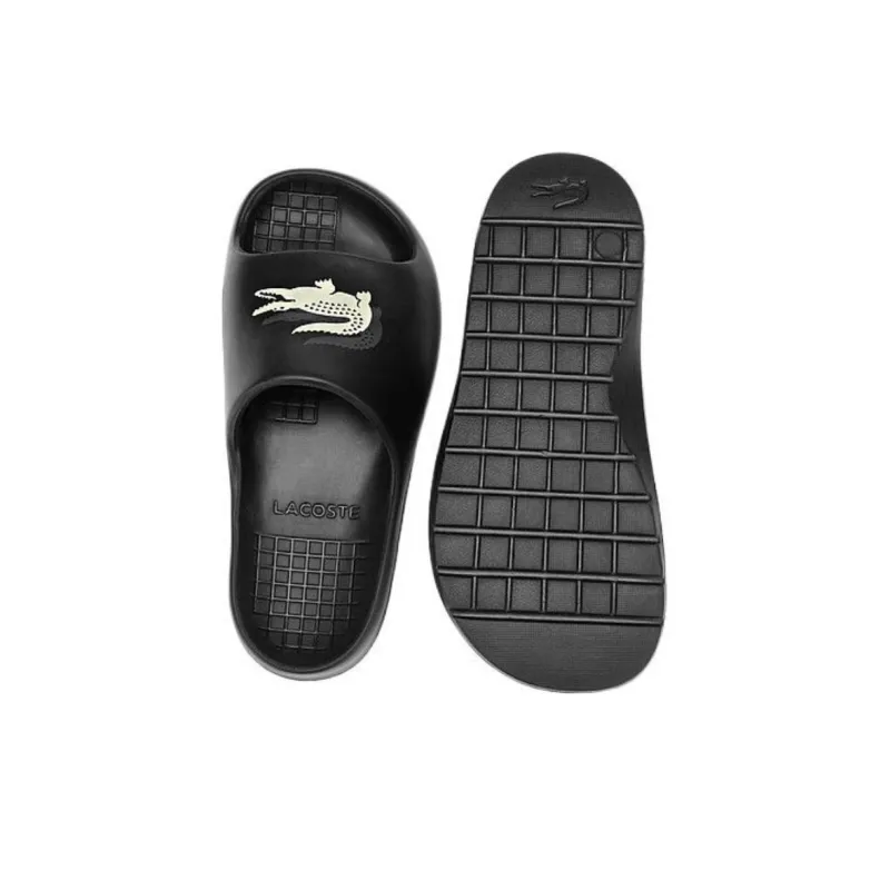 LACOSTE EVA Abrasion Resistant Slide Slippers Women's Black-4