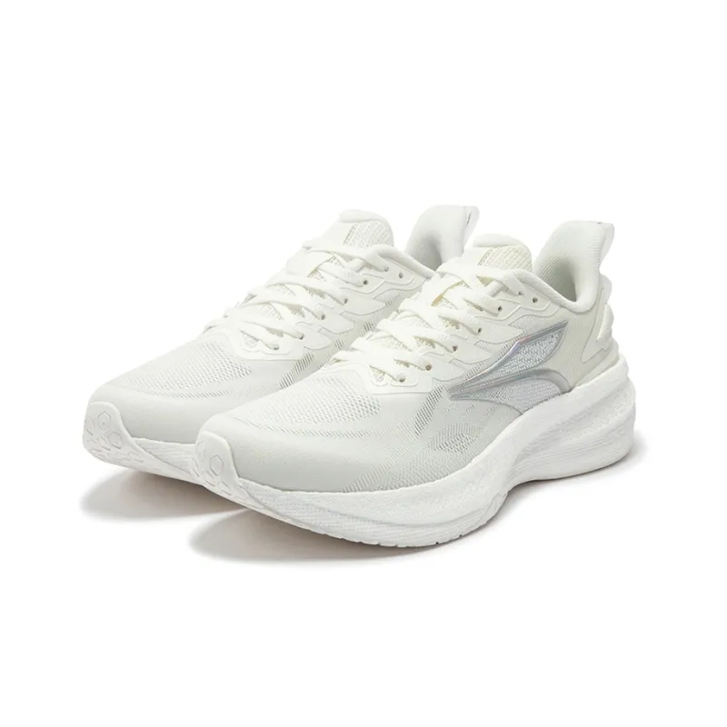 361° Cushioning Anti Slip And Wear Resistant Low Top Running Shoes Men's Feather White-2