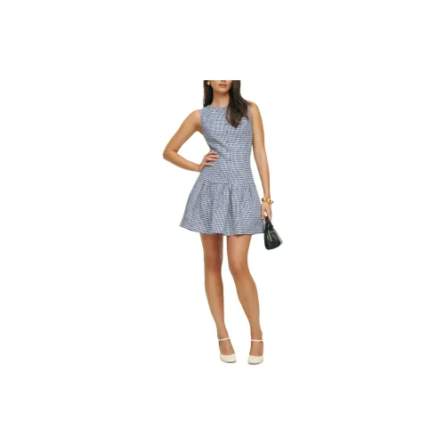 Reformation Sleeveless Dresses Women's Blue Plaid