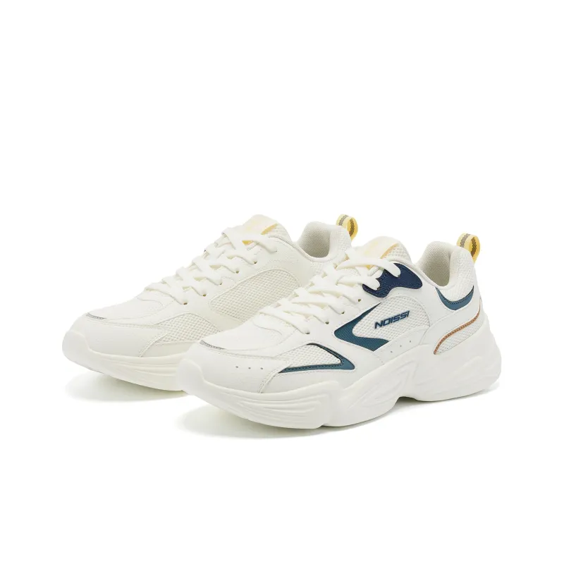QIAODAN Low Top Casual Shoes Men's Ivory Slate Blue-2