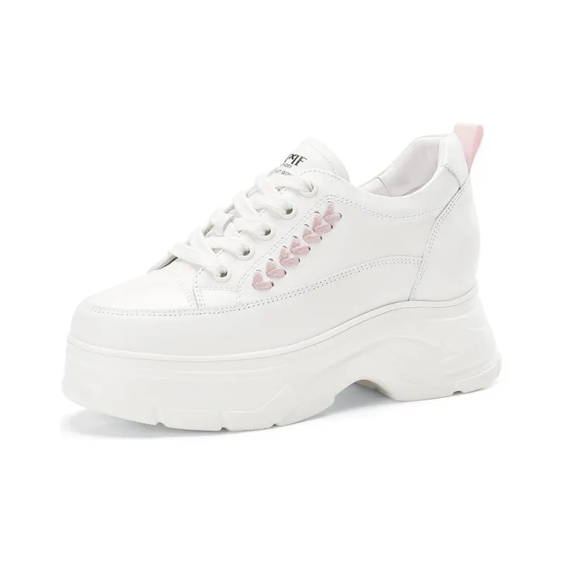 BOSSSUNWEN Cushioned Slip-Resistant Mid-Top Casual Shoes Women's-6