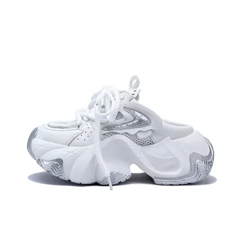 SELAIYA Abrasion Resistant Slip Resistant Closed Toe Slippers Women's White