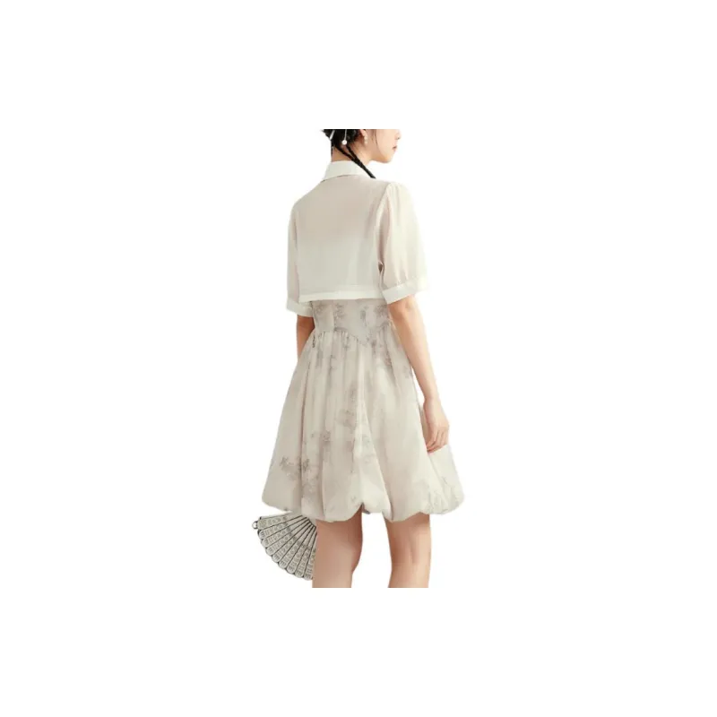 ZIHAN Skirt Set Women's 2 Pack Shirt+Dress-2