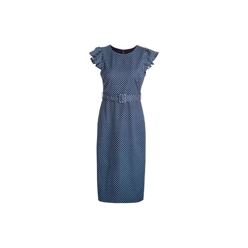 ROEYSHOUSE Short Sleeved Dresses Women's Polka Dot-0