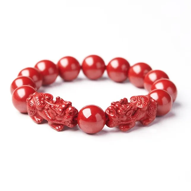 Sweet Kisses Reconstructed Cinnabar Bracelets Unisex-8