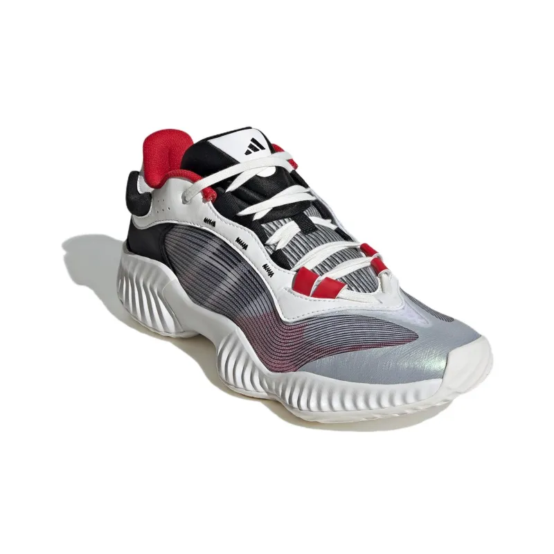 Adidas PRO VENTILATE LOW Cushioning Anti Slip And Wear Resistant Low Top Basketball Shoes Unisex White Black Red-1