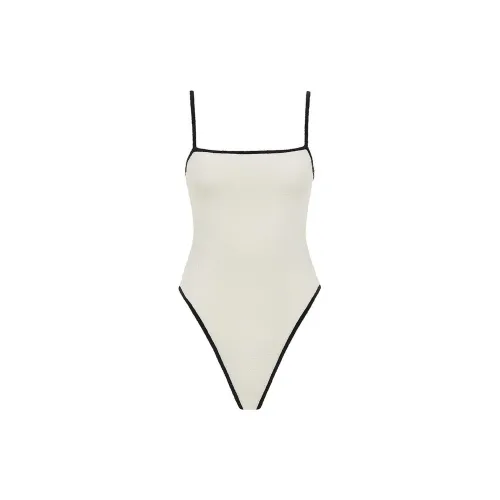 Victoria's Secret One-Piece Swimsuits Women's Cream Terry Rib/Cream White