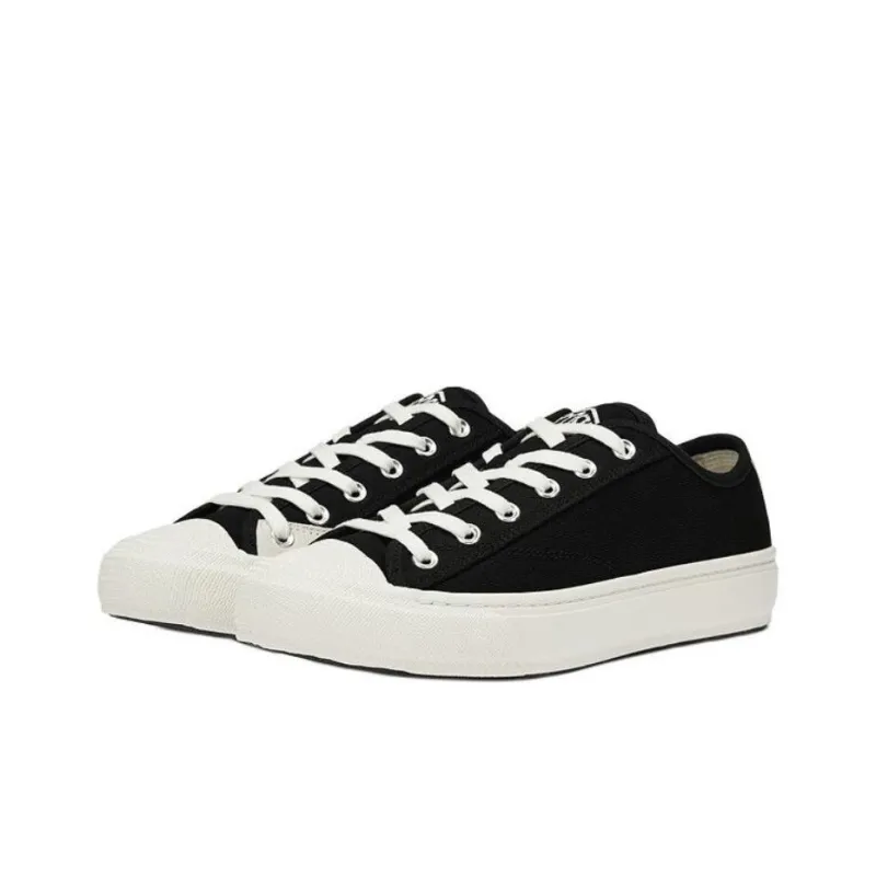 LACOSTE Low Top Canvas Shoes Men's Black-2