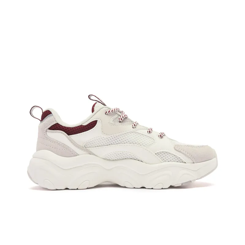 QIAODAN Claw Claw Shoes 3.0 Casual Shoes Women's Low Top Ivory Vermilion Red-1
