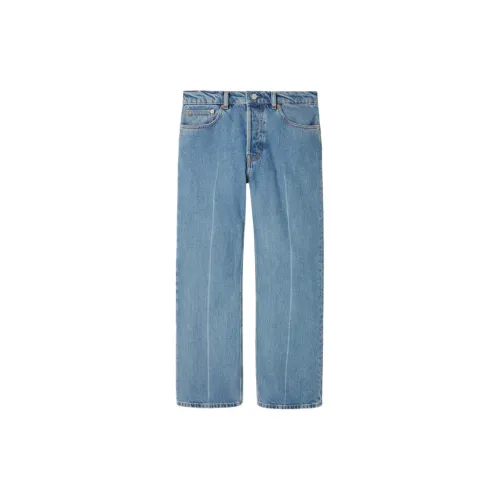 GUCCI Low Waist Cropped Denim Pants 'Blue'