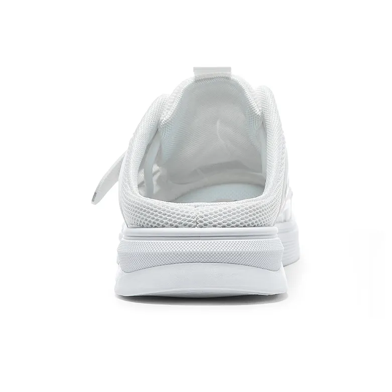Warrior Cut Out Slip Resistant Wrap toe Slippers Men's White-2