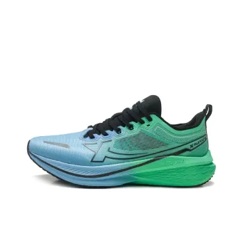 XTEP Five point Speed 2.0 Cushioning Anti Slip And Wear Resistant Low Top Running Shoes Men's Blue Green