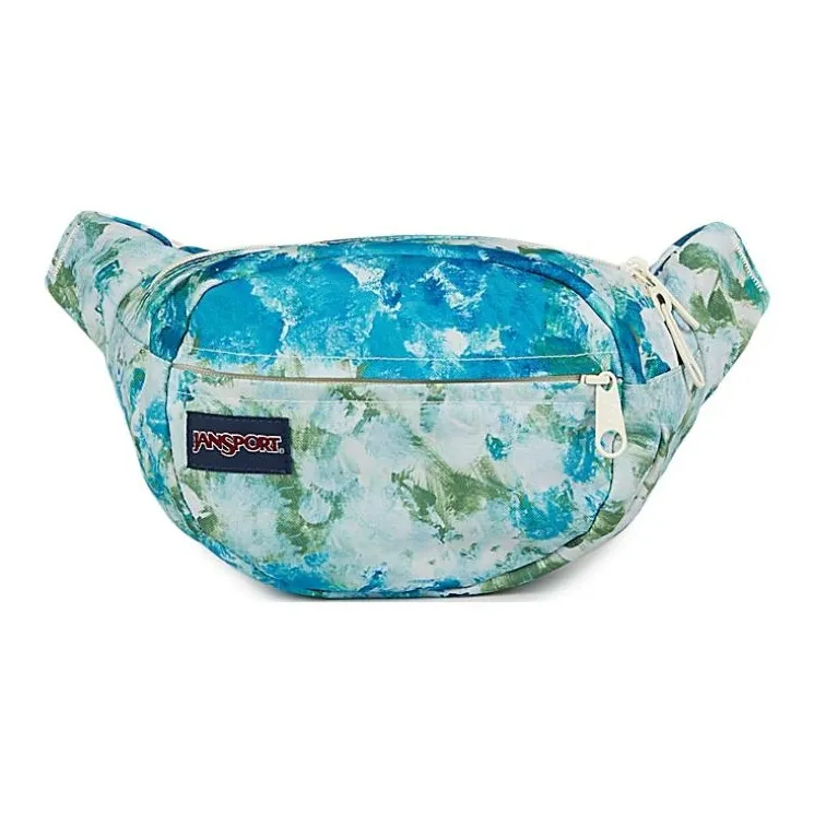 JanSport Recycled Polyester Fanny Pack Unisex Green & Blue-0