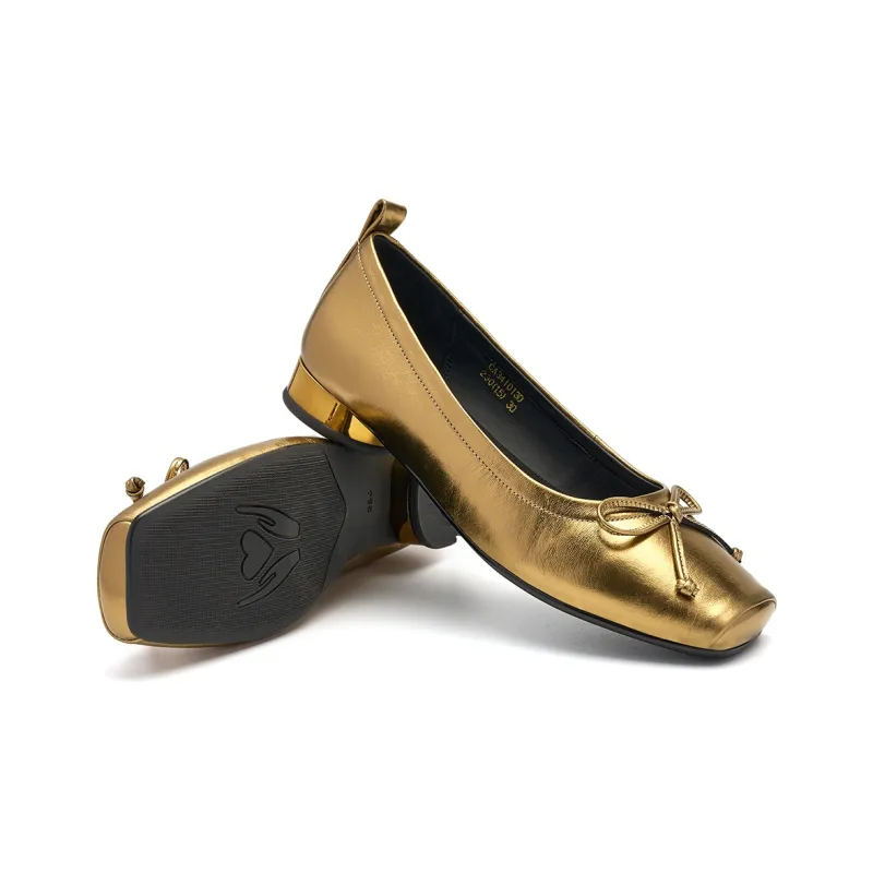 EBLAN Casual Single Shoes Women's Gold-4