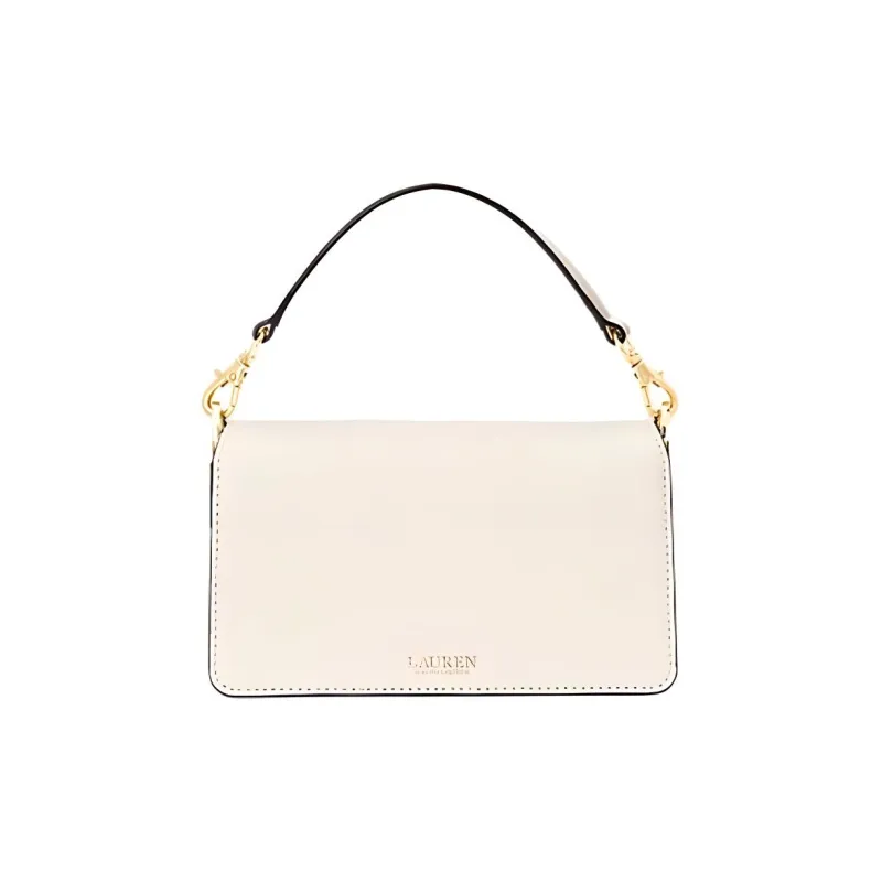 Ralph Lauren Leather Crossbody Bag Shoulder Bag Small Size Women's Vanilla-2