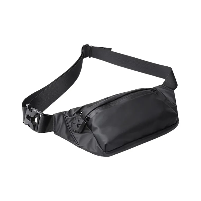 PULUWIRR Pvc Versatile Minimalist Style Convenient Medium Firmness Multi Layer Storage Men's Business Bag Unisex Black-2