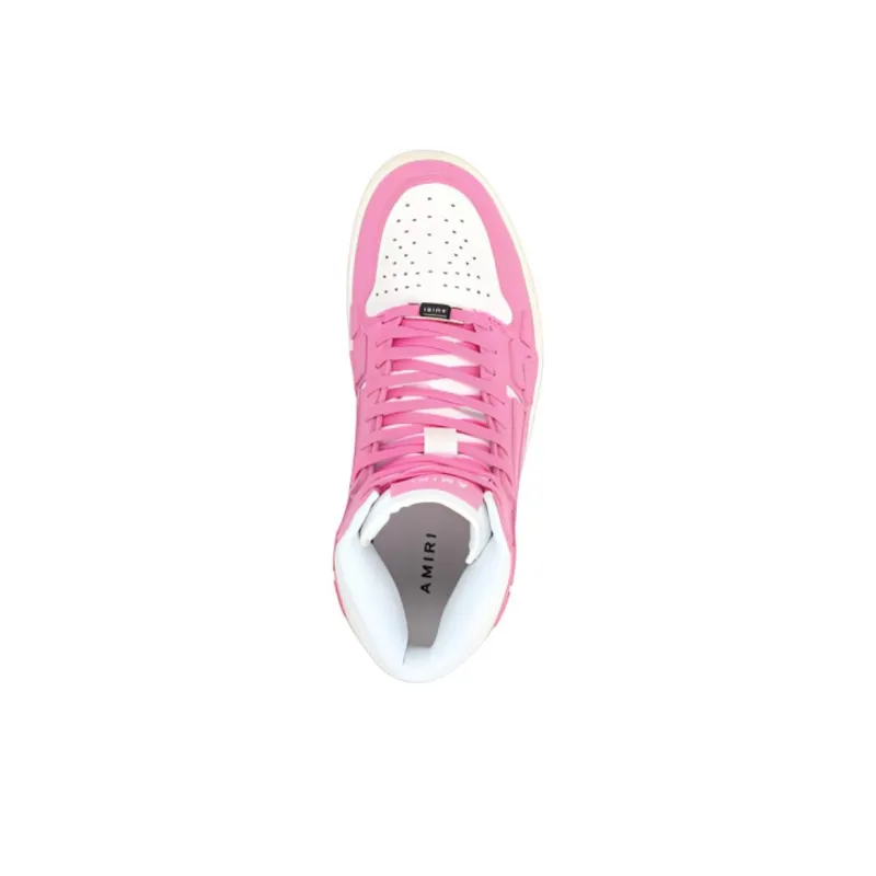 AMIRI Skel Top Hi High Top Stylish Skateboarding Shoes Women's Pink White-2