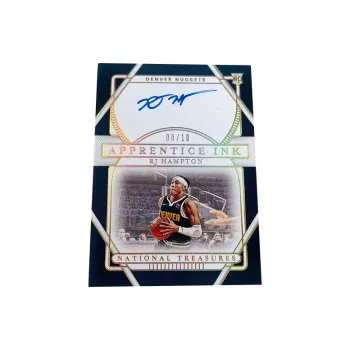 PANINI 20 21 Nuggets Hampton National Treasure Rising Stars RC Signature Player Card Access Pass Sports Cards 1 Pc
