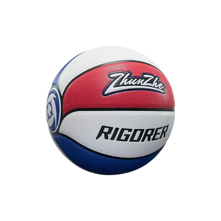 RIGORER PU Basketball Red White Blue Size 7 Ball Competition Unisex-1