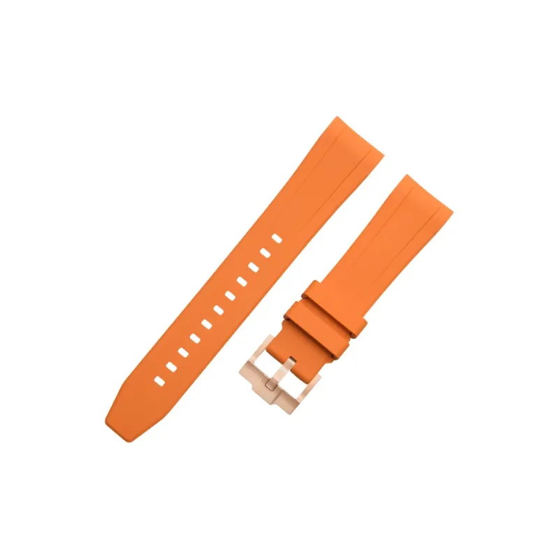VAGENARI Rubber Strap Compatibility With Rolex New Arrival Ditan 126505 Pin Buckle Style Watch Band Unisex-1