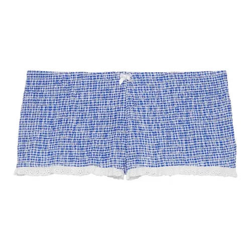 Victoria's Secret Casual Shorts Women's Marina Gingham/Blue