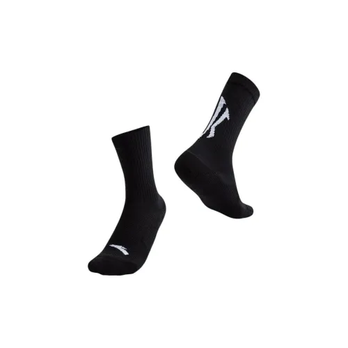 Anta Knee High Socks Men's 1 Pack Basic Black