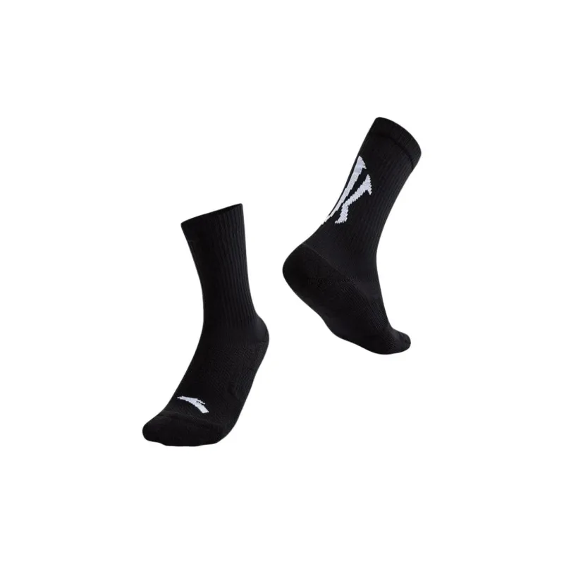 Anta Knee High Socks Men's 1 Pack Basic Black-0