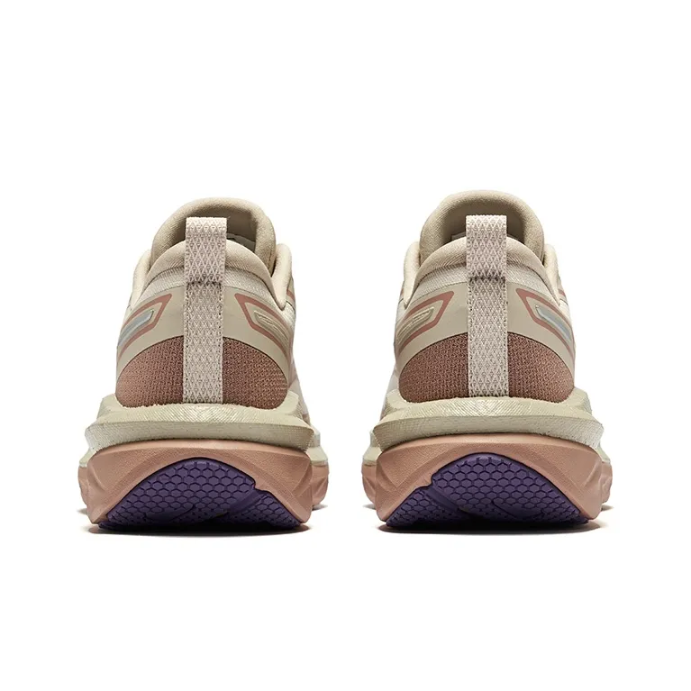 Erke Cushioning Wear-Resistant Low-Top Running Shoes Women's Light Linen-3