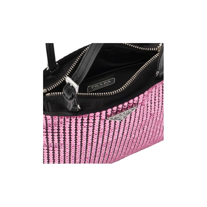 PRADA Nylon Handbag Regular Women's Pink-8