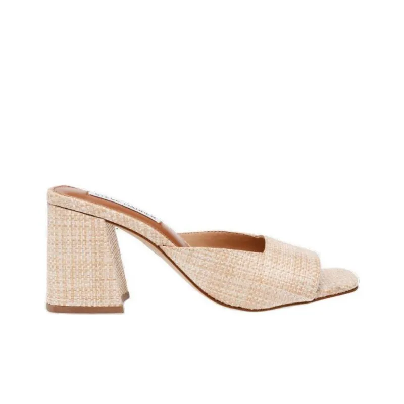 STEVE MADDEN Rubber Sole Abrasion-Resistant Slide Slippers Women's Beige-1
