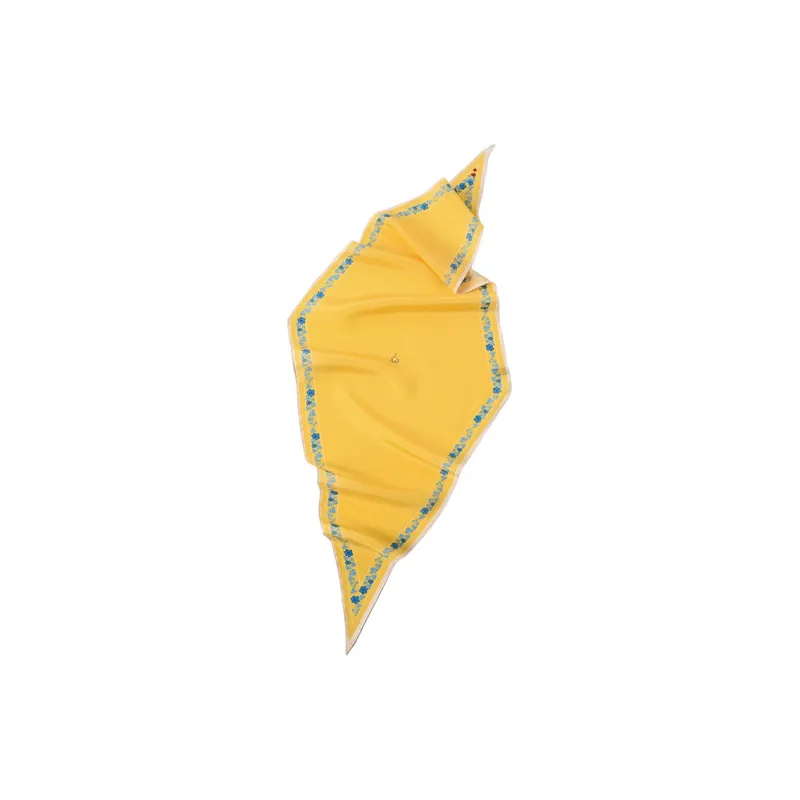 Hang Silk Road Mulberry Silk Silk Scarves Women's White-8