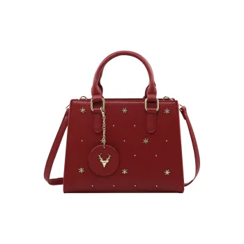 TTaG．baG Microfiber Synthetic Leather Crossbody Bags Handbags Women's Red