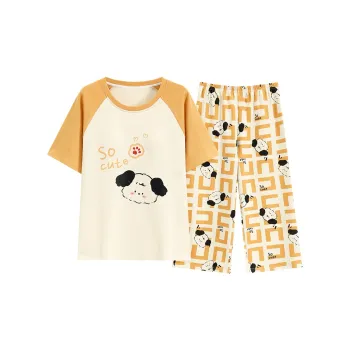 GOSO Pajama Set Women's Yellow Shades